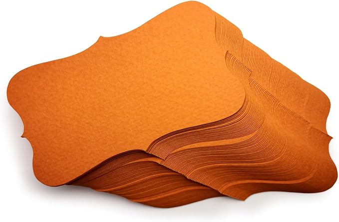 PPAPPAPPIYO Color Index Cards 3.5 x 2, 180gsm Thick Cardstock, Blank Colored Flash Cards for Study, Notes, Business Cards & Labels, Small Notecards 100 Pack (Orange)