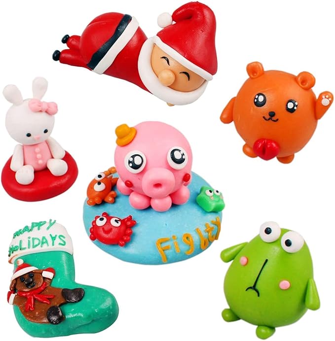 CiaraQ Polymer Clay Kit, Mini Modeling Clay Set for Kids/Beginners/Artist, 12 Colors