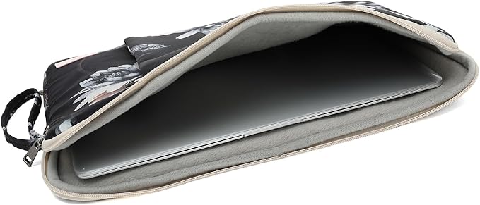 Laptop Sleeve 13.3 inch14 Inch, 15.6inchWater Resistant Traveling Computer Cover with Handle, Shockproof Protective Carrying Laptop Case (Y8-Lotus, 14 inch)