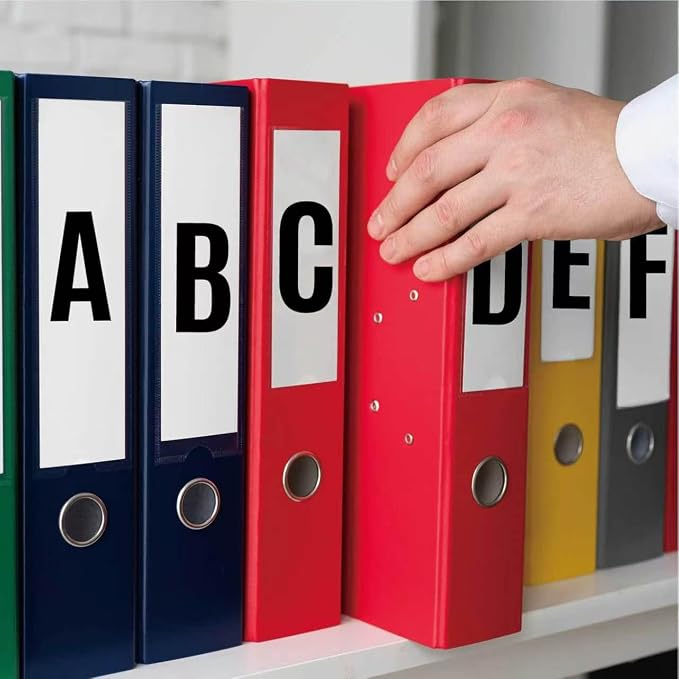 Letter Stickers 2 Inch, 8 Sheets Large Alphabet Stickers, Waterproof Vinyl Letter Decals, Self Adhesive Letters for Mailbox, Address Sign, Business Window, Storage Bin Organization (Black)