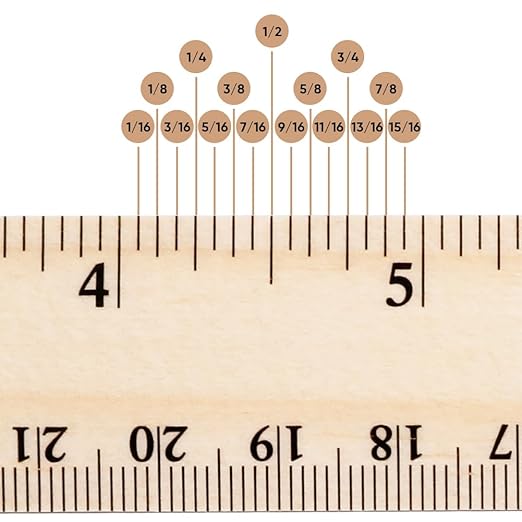 20 Pack Wooden Ruler 12 Inch - 2 Scale Measuring Rulers with Centimeters & Inches for Adults Students Supplies - 30 cm Drafting Tools for Home Office School