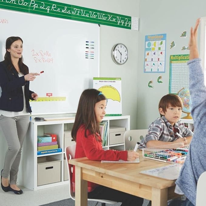 Small White Board for Kids 2 PK, Double Sided Small Dry Erase Board, 4 Fine Tip Markers, 2 Mini Erasers Mini Whiteboard for Kids, Lapboard perfect for Homeschool Supplies, Office, Classroom