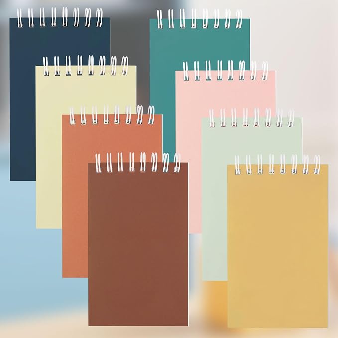 24 Pack Mini Notebooks for Kids Small Spiral Journal Notepads Party Favor