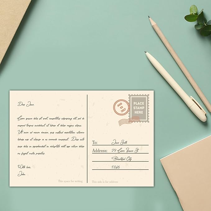 100 Pack 4x6 Ivory Cardstock Blank Index Cards, Goefun 80lb Heavyweight Cream Cardstock Unlined Notecards for Invitations, Postcards, Photo Paper, Recipe Cards