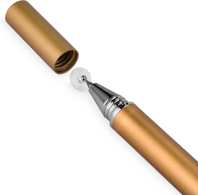 BoxWave Stylus Pen Compatible with Boogie Board Blackboard Smart Scan Reusable Notebook - FineTouch Capacitive Stylus, Super Precise Stylus Pen - Champagne Gold