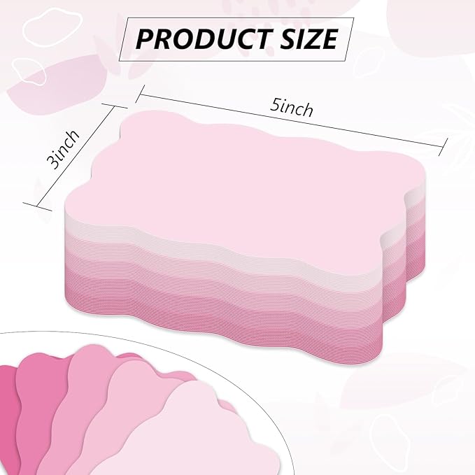 Whaline 150 Pack Pink Index Cards 3 x 5 Inch Colored Cardstock Flashcard 5 Colors Gradient Pink Blank Index Cards for Note-taking Studying Organizing School Office Supplies