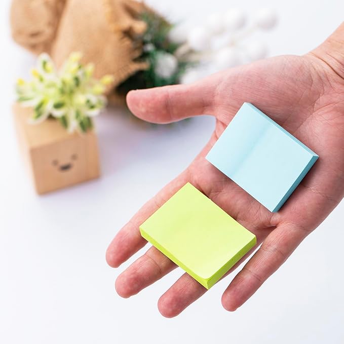 Mini Sticky Notes 1.5x2 Inches,48 Pads, Bright Colors Self-Stick Pads,75 Sheets/Pad…