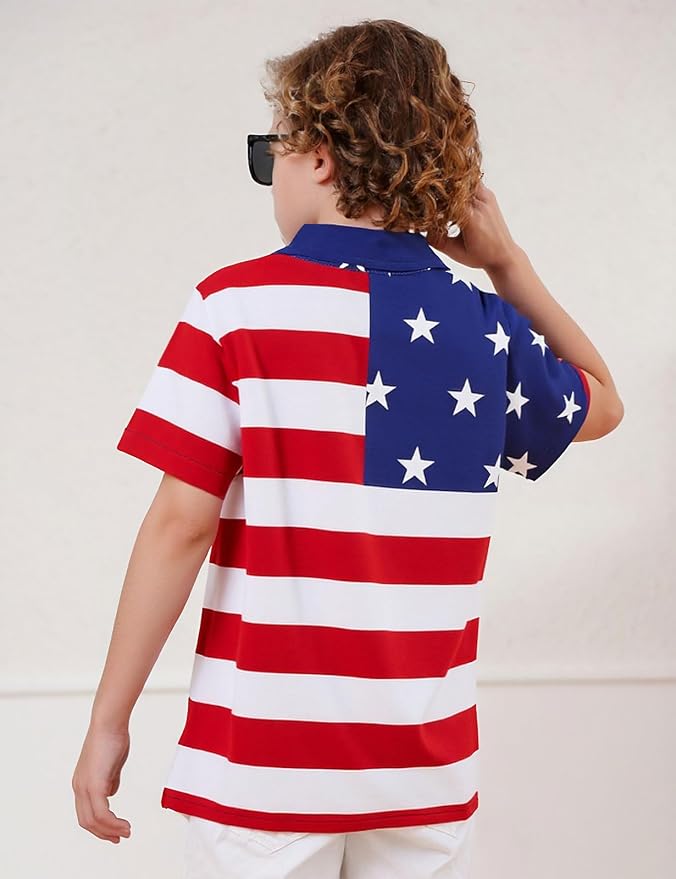 Enlifety 2-10T Kids Hawaiian Shirt Boys Short Sleeve Button Down Shirts Hawaii Summer Casual Blouse