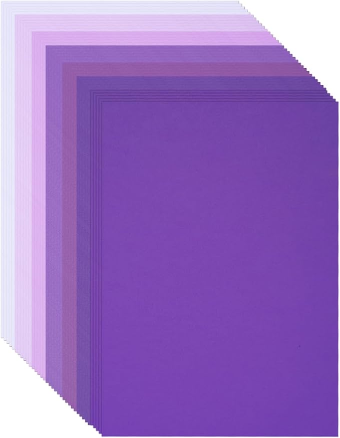 Construction Paper 8.5x11 in,70 Sheets,Set of 7 Colors 178GSM/65LB Heavyweight Construction Paper,Crafts,Arts,School Classroom Art Supplies Assorted Colors Bulk Paper