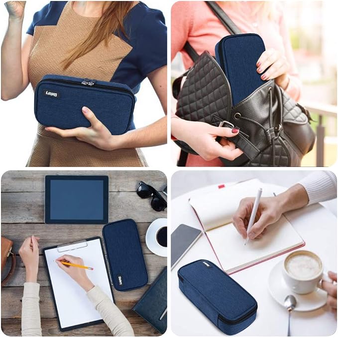 Chelory Big Capacity Pencil Case Large Pencil Bag Pouch Pen Case Pencil Marker Holder Stationery Storage Makeup Bag for Office Supplies Adults