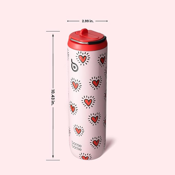 BOTTLE BOTTLE Insulated Water Bottle 24oz with Straw Lid and Handle Sports | for Travel Gym school,Stainless Steel Water Bottles,Double-Wall,Vacuum Metal,Leak Proof,BPA-Free