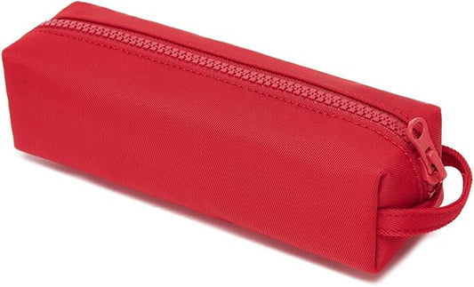 Pencil Case Soft School Pencil Pouch Bag for Easy Carry Stylish and Durable (Red)