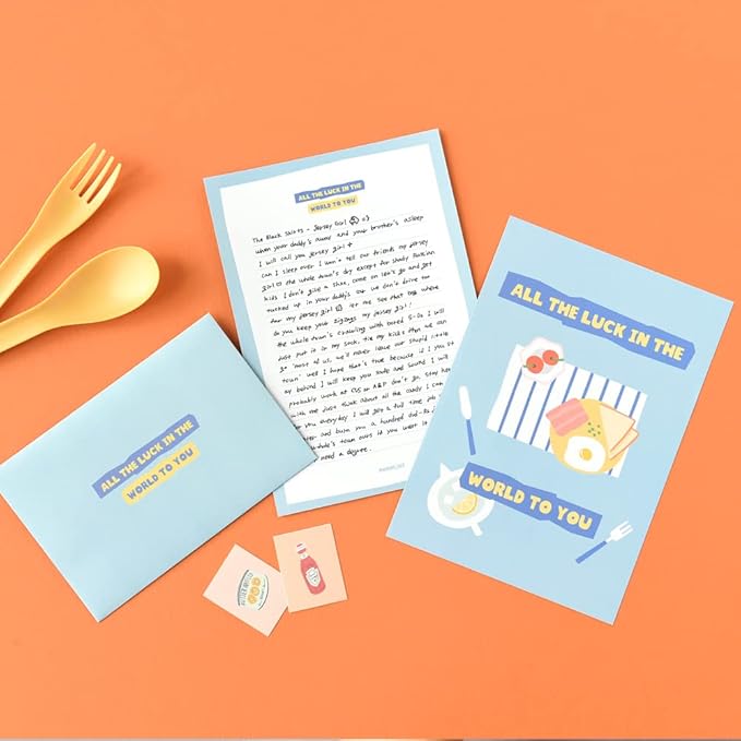 Monolike Fall In Newtro Dessert Letter Paper and Envelopes Set - 8Type, 32 Letter Paper + 16 Envelopes