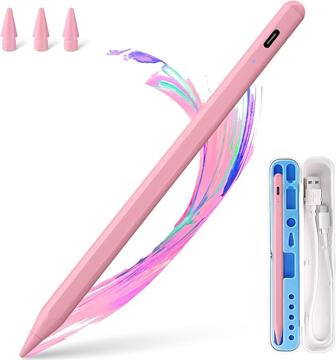 BLEBLE Stylus Pen for iPad Apple: Fast Charge for iPad Pencil Apple Pen with Palm Rejection Tilt Sensitivity