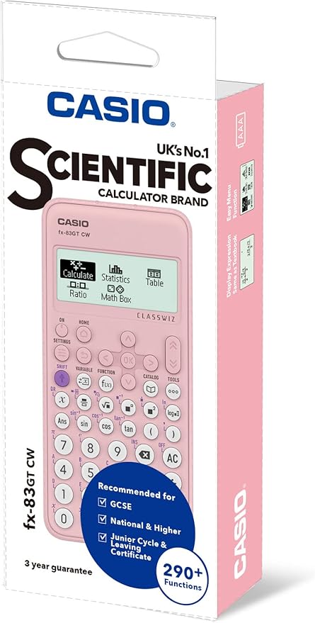 Casio fx-83GTCW Pink Scientific Calculator