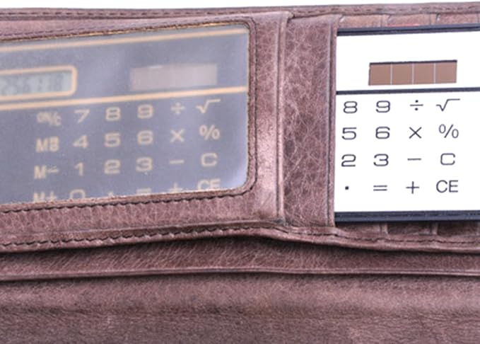 Solar Power Calculator 8 Digit Display Basic Standard Calculators Thin Calculator for Business Office School