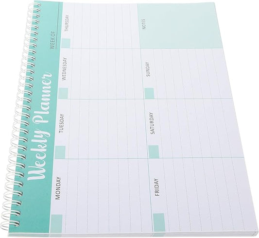 Generic Weekly Planner Notepad Double Coil to Do List Planner Daily Schedule Notepad Appointment Pad for Office and Study Management