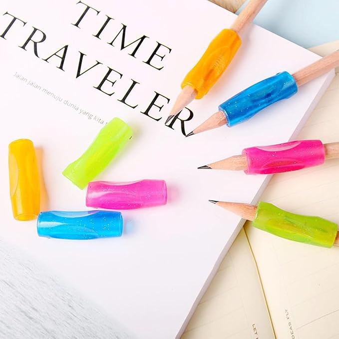 12PCS Multicolor Silicone Pencil Grips，Pencil Grips for Kids Handwriting and Adults，Special Education Classroom Must Haves，Teaching Supplies，Handwriting Aid Correction Tool，Writing Posture Correction