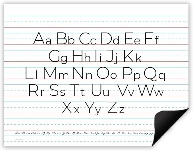Jumbo Magnetic Handwriting Paper - Large Magnetic Lined Paper for Whiteboard, Primary Dry Erase Notebook Poster, Giant Early Writing Page, Classroom Resources for Teachers Simply Magic - 23" x 18"