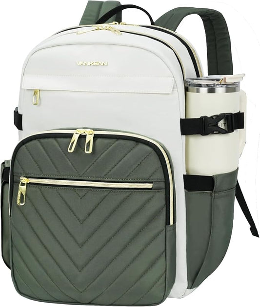 VANKEAN 18 Inch Laptop Backpack for Women Large Capacity | Waterproof Backpacks Stylish Travel Bags Casual Daypacks for College, Business