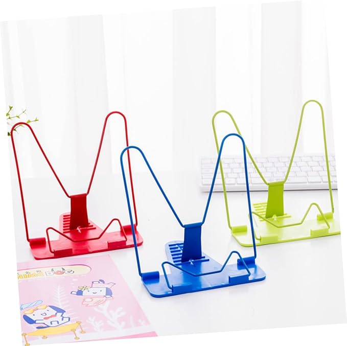 Holibanna 2pcs Adjustable Book Holder Stand Book Reading Bracket Multi-Purpose Reading Shelf for Home Office Dorm