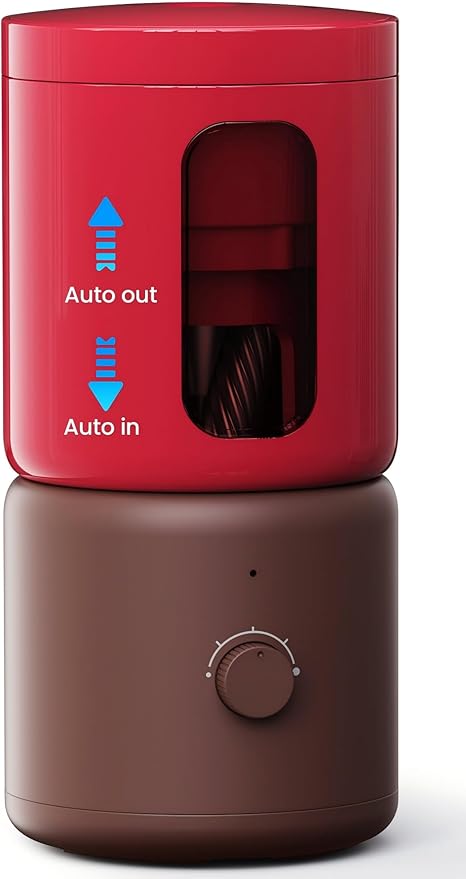 VUSIGN Electric Pencil Sharpener with 5 Adjustable Settings for Artists, Fully Automatic Sharpener for 6.9-11.2mm Pencils, Auto in & Out, Rechargeable Hands-Free Pencil Sharpener for School Classroom