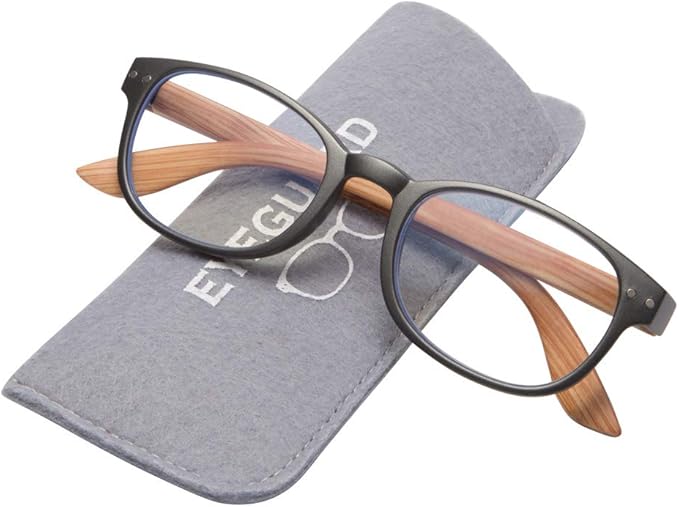 EYEGUARD 4 Pack Reading Glasses Blue Light Blocking Spring Hinge Readers for Women Men Anti Glare Filter Lightweight Computer Eyeglasses