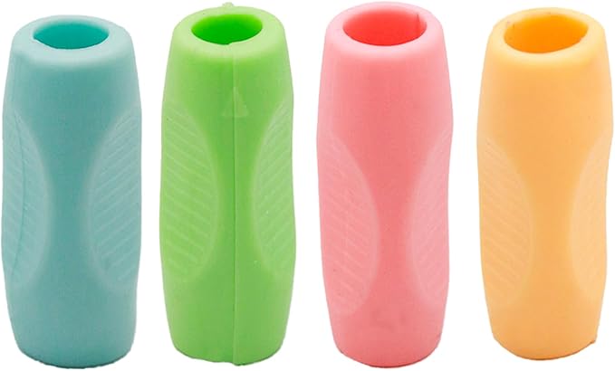 10PCS Multicolor Silicone Pencil Grips，Pencil Grips for Kids Handwriting and Adults，Special Education Classroom Must Haves，Teaching Supplies，Handwriting Aid Correction Tool，Writing Posture Correction