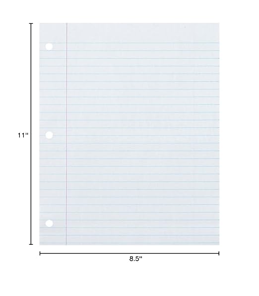 PACON Ecology Recycled Filler Paper - Letter, White, 8-1/2" x 11"