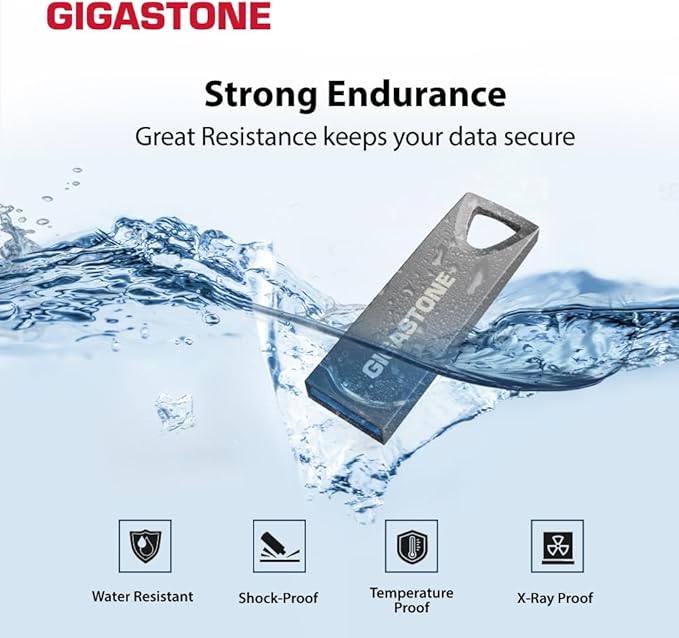 GIGASTONE 256GB Slim Fit Flash Drive (2 Pack) Z70 USB 3.2 Gen 1, 120MB/s Ultra Fast, Nickel Metal Design, Data Storage, Backup for PC/Mac/TV/Car Audio, USB 2.0/3.0/3.1 Compatible