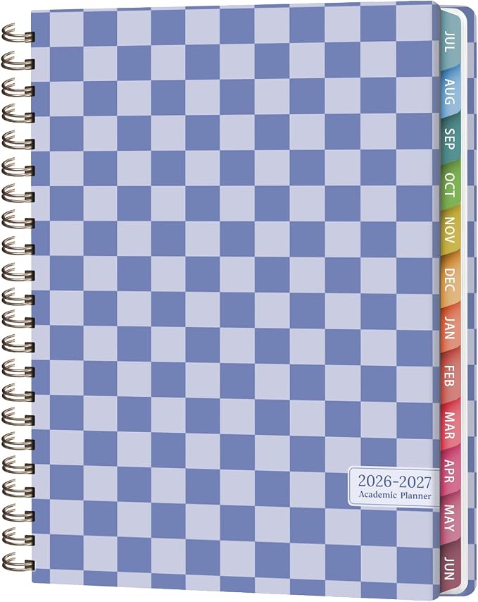 Planner 2026-2027, Weekly and Monthly Academic Year Calendar Planner, July 2026 - June 2027, Daily Agenda Book for Office School Supplies, Letter Size(8.5'' x 11'')