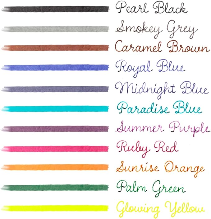 Kaweco Fountain Pen Ink Cartridges Ruby Red Pack of 6 | Premium Ink with Short Standard Cartridges in Red | Vegan Cruelty Free Water Soluble Calligraphy Lettering Writing
