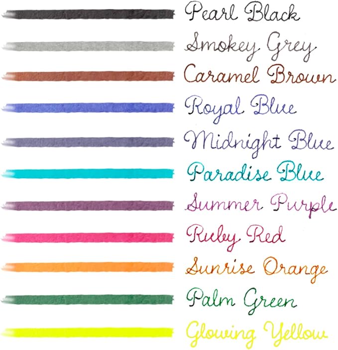 Kaweco Fountain Pen Ink Cartridges Sunrise Orange Pack of 6 | Premium Ink with Short Standard Cartridges in Orange | Vegan Cruelty Free Water Soluble Calligraphy Lettering Writing