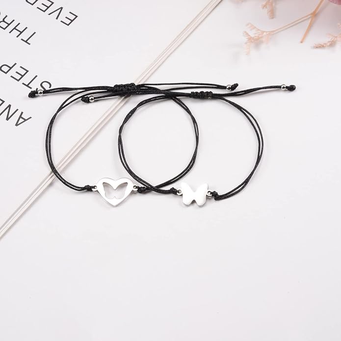 Back to School Gifts Mommy and Me Bracelet First Day of School Matching Wish Bracelets Set for Mother Daughter Son Women Teen Girls Boys Jewelry Gift
