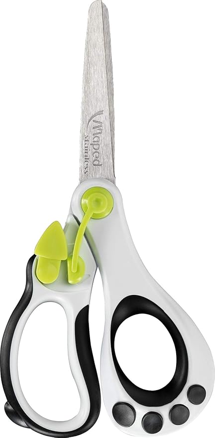 Maped Helix USA - Koopy Spring-Assisted Educational Scissors, 5 Inch - Crafting School Projects - Safe Cutting - Ergonomic Design - Pack of 20