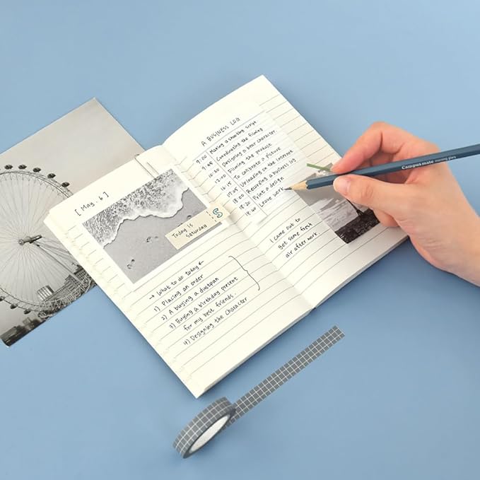 Monolike CAPTURE THE LIFE Paperback Line Notebook 3p B-SET_Art design note, Mini note, Line note, Notebook, 192 Pages, 4.13x6.69