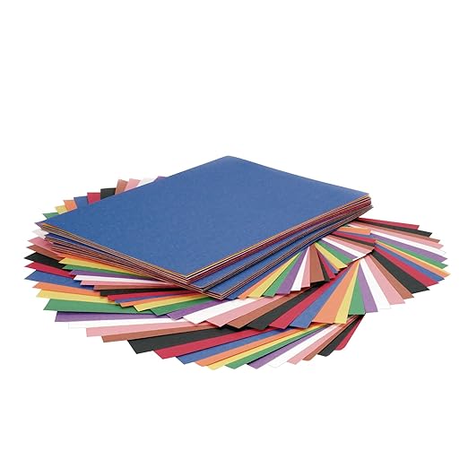 Colorations 9" x 12" Mediumweight Construction Paper Assorted Colors - 200 Sheets, Bulk Pack Art Paper, Arts and Crafts, School Supplies, Drawing, Coloring, Painting, 3D Art