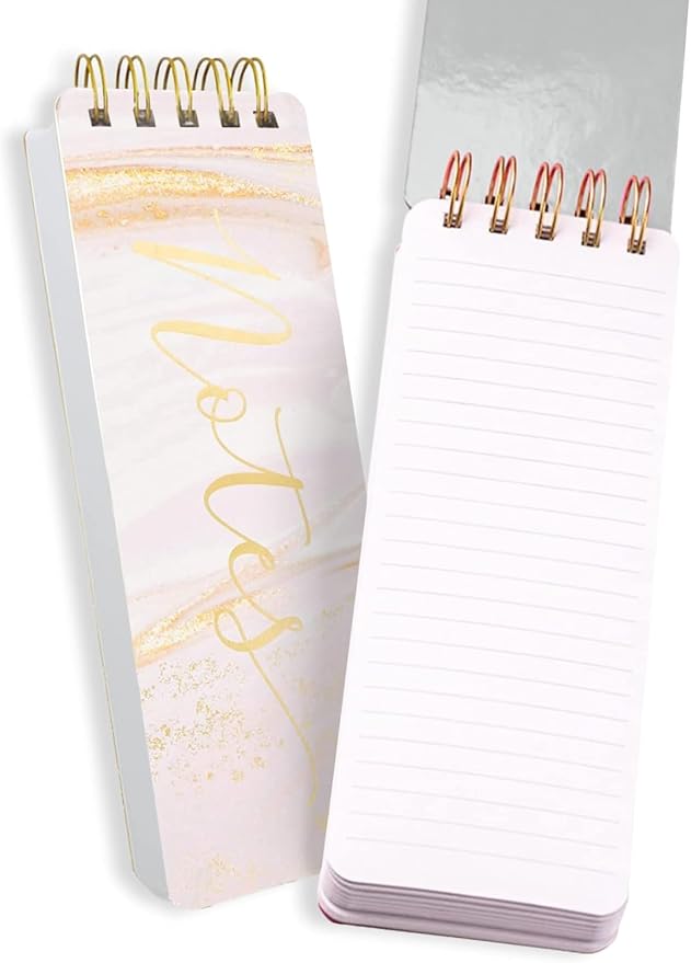 Eccolo Tall Spiral Memo Pad 300 Pages 150 Sheets List Notepad for Office