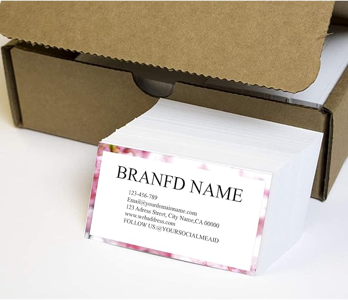 Simple Custom Premium Business Cards 500 pcs- Two Side Design, Custom Premium Business Cards 200 Full color Business Cards can Add You need to Customize 3.5" X 2"