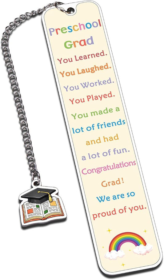 Preschool Graduation Gift for Kids, Pre School Graduation Gifts for Girls Boys, Bookmarks for Kids, Pre-k Kindergarten Graduations Supplies for Son Daughter, Graduation Gifts for Preschoolers