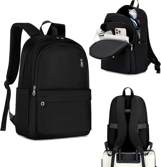 BAGOK Lightweight Nylon Backpack for Women & Men – Foldable, Large Capacity, Ideal for School, Travel & Work
