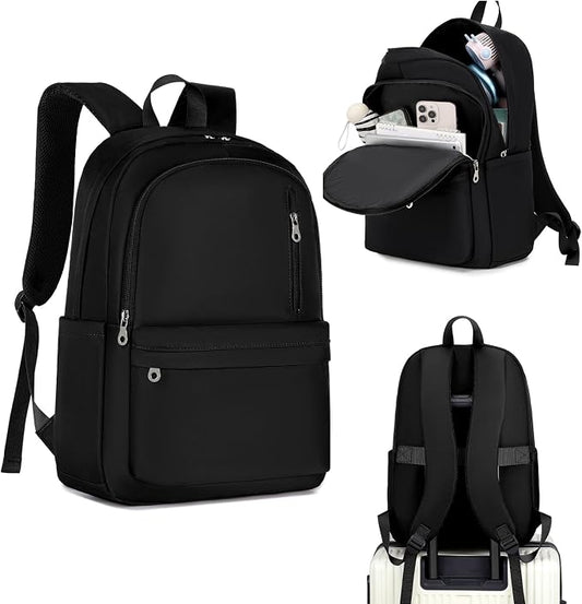 BAGOK Lightweight Nylon Backpack for Women & Men – Foldable, Large Capacity, Ideal for School, Travel & Work