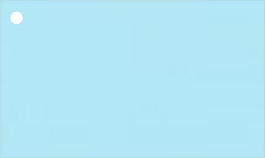 Colonial Cards: 150 Color Cardstock 3" x 5" Index Cards, Unruled with Corner 1-Hole Punched and 4 Binder Rings, Light Blue