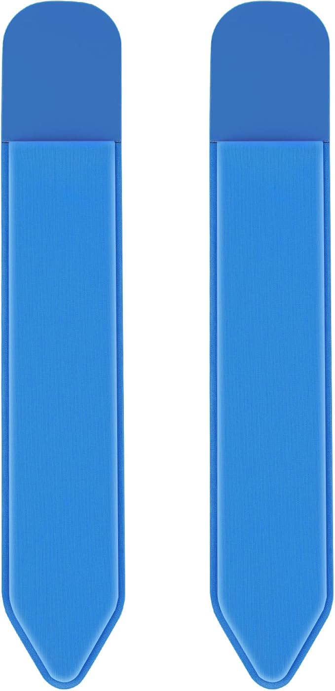 MoKo Pencil Holder Sticker Fit Apple Pencil Pro/ (USB-C)/ 1st/ 2nd Generation, Elastic Pencil Pocket Pouch Adhesive Sleeve Attached to iPad Case for Stylus Pens, 2 Pieces Cobalt Blue