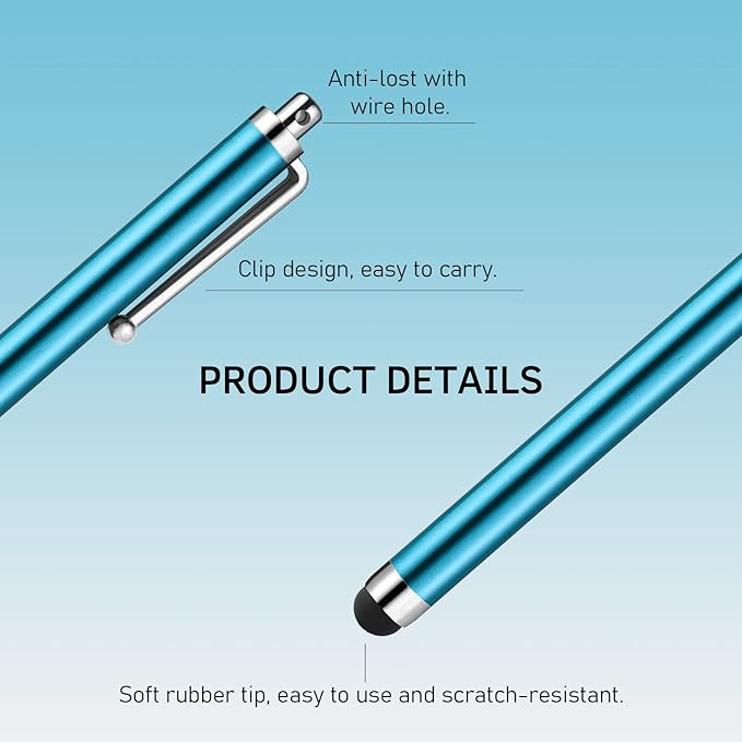 Stylus Pens for Touch Screens, Abiarst High Precision Universal Stylus for iPad iPhone Tablets Samsung Galaxy All Capacitive Touch Screens (20-Pack)