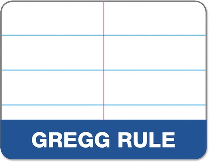 Tops Docket Gold Steno Book, 6" x 9", Gregg Rule, Clear Poly Cover, 100 Sheets (99708)