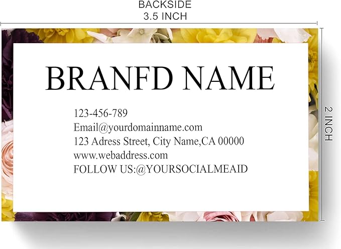 Custom Premium Business Cards 200 Full color Business Cards can Add You need to Customize, Personalized Name Card No Additional Charge Size 3.5" X 2"