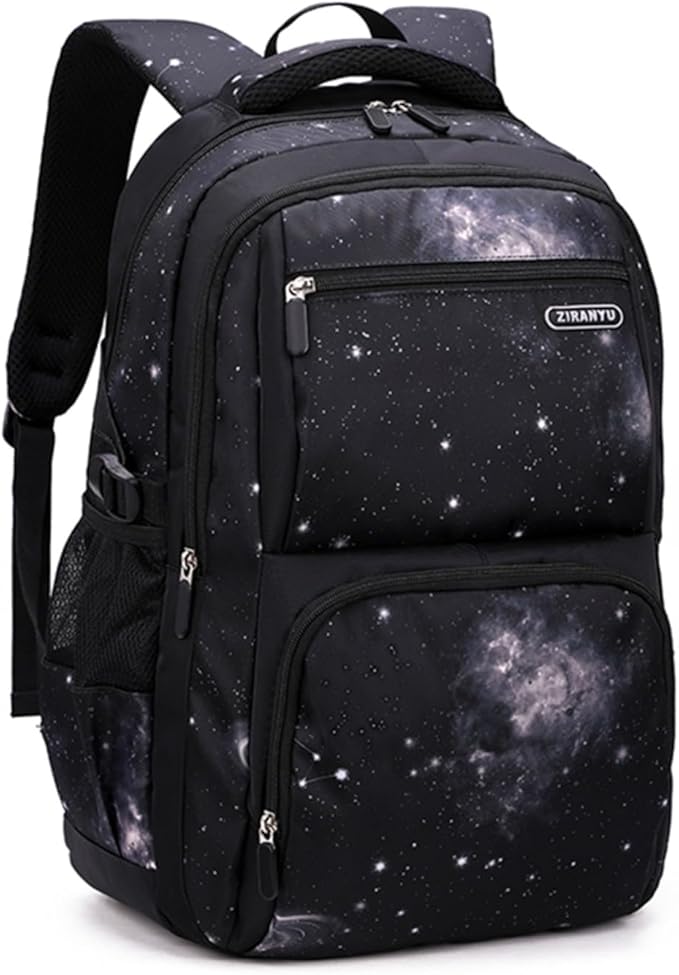 MITOWERMI Boys Backpacks for Primary Junior School Kids Backpack with Lunch Box Galaxy Space Bookbags for Boys Girls