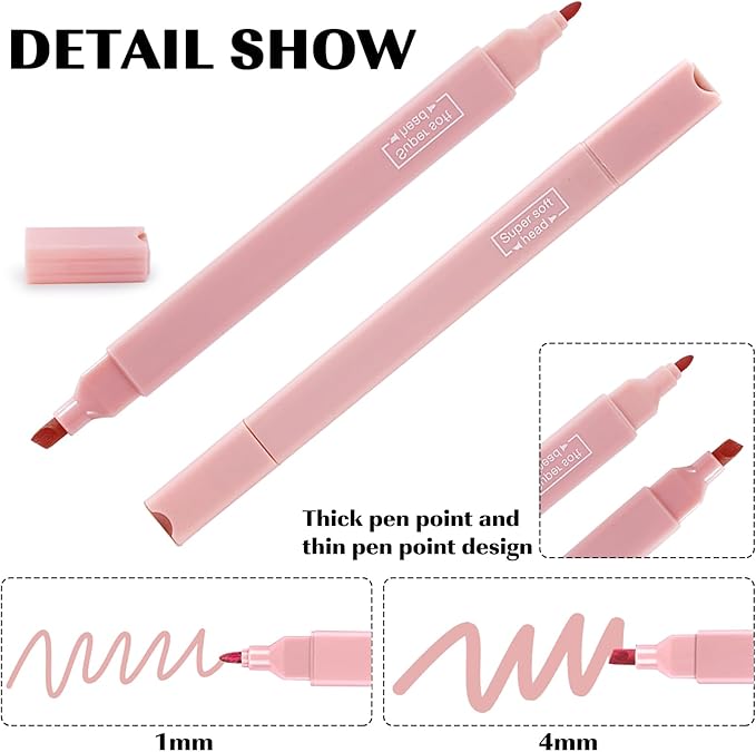 22 Pcs Bible Study Supplies Bible Highlighters No Bleed Assorted Colors Pens 1000 Sheets Transparent Sticky Notes with 2 Black Pens Pastal Highlighters Dual Tips Morandi Book Tabs Sticky Index