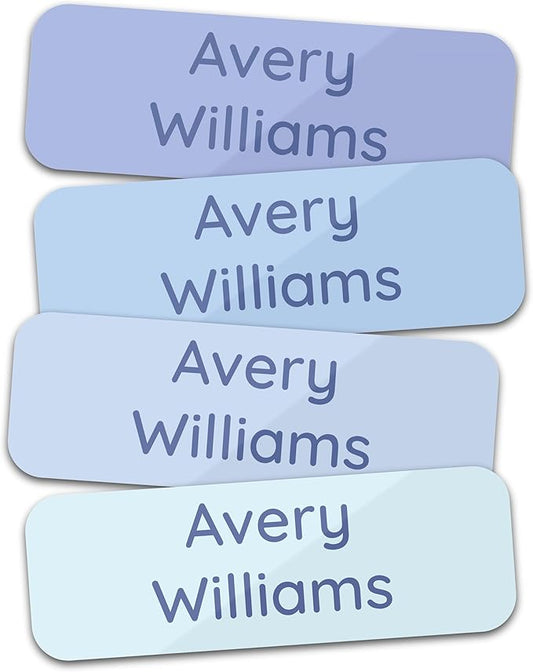 Personalized Kids' Name Labels (60 Labels) Custom Name Tag Clothing Label - Waterproof Daycare Stickers for Lunch Boxes, Bottles, Clothing Tags, Backpacks and School Supplies (Oceanic)